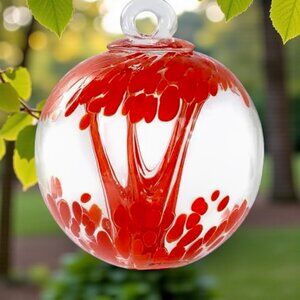 Spirit Tree Witch Ball (Opal Red) 4”